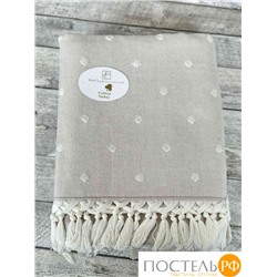 PL006/04 Пляжное полотенце пештемаль 100% хлопок Poni бежевый (90*170)
