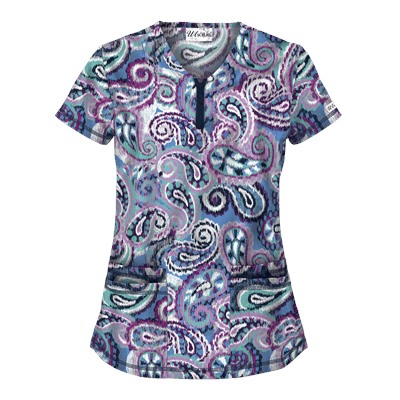 UA Boho Paisley Ceil Scrub Top
