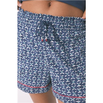 Pijama corto 100% algodón Moomin azul