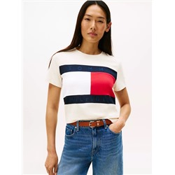 Bold Flag Logo Crewneck T-Shirt