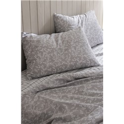 Garde King Size %100 Pamuk Ranforce Baskılı Nevresim Takımı - Gri