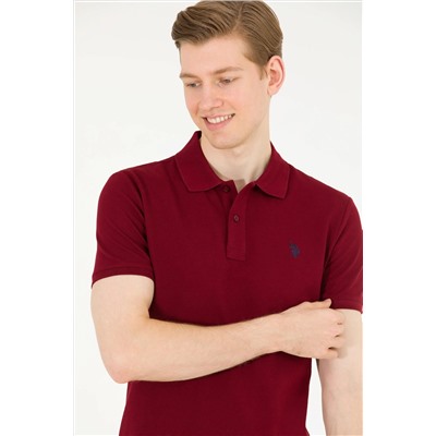 Erkek Plum Basic Polo Yaka Tişört