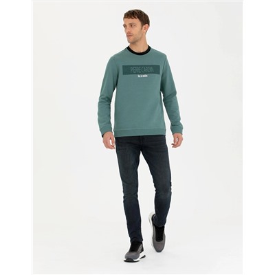 Yeşil Regular Fit Sweatshirt