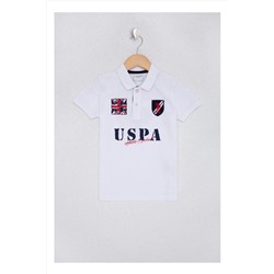 U.S. Polo Assn., Erkek Çocuk Beyaz Polo Yaka T-shirt