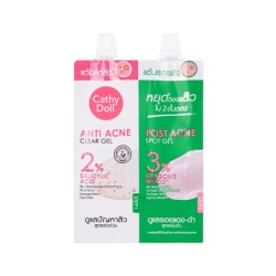 Гели от прыщей и шрамов с концентрированной формулой/Cathy Doll 2 Step Acne Care Set 6 g