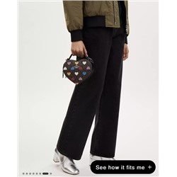Heart Crossbody In Signature Canvas With Heart Print