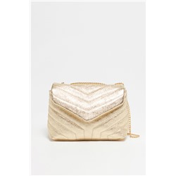Bandolera de piel Mini Vivi Dorado