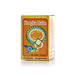 Имбирный деликатный согревающий бальзам от тайского производителя Konka Herb 50 ml / Kongka balm (brown box) 50 ml