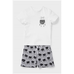 Set - Kurzarmshirt und Shorts - Bio-Baumwolle