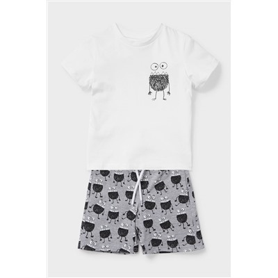 Set - Kurzarmshirt und Shorts - Bio-Baumwolle