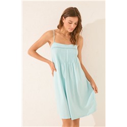 Camisón corto algodón verde