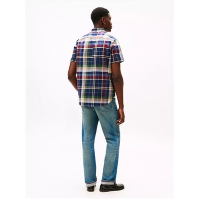 Regular Fit Plaid Print All-Day Shirt