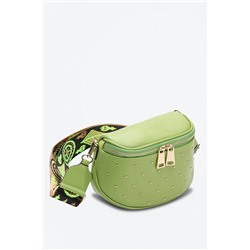 Bandolera de piel Phoebe Verde