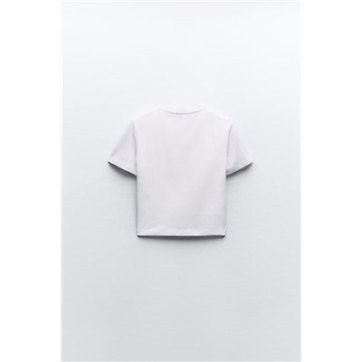 CROPPED STRETCH T-SHIRT