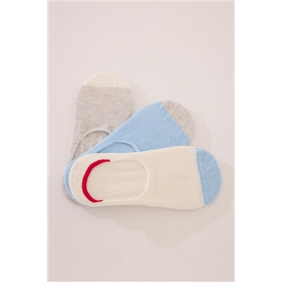 Pack 3 calcetines invisibles doble color