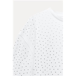 T-SHIRT WITH RHINESTONES ON THE FRONT