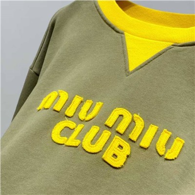 Свитшот унисекс Mi*u Mi*u 🩷  Реплика 1:1