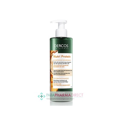 Vichy Dercos Nutrients Nutri Protein Shampooing Nourrissant Cheveux Secs 250ml