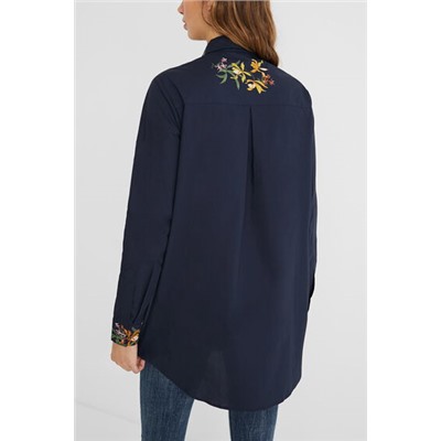 Camisa larga estampado floral