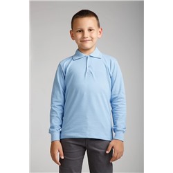 NZY Tekstil Bebe Mavisi Polo Yaka Uzun Kol Okul Tişörtü 66666