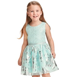 Baby And Toddler Girls Foil Jacquard Matching Tutu Dress