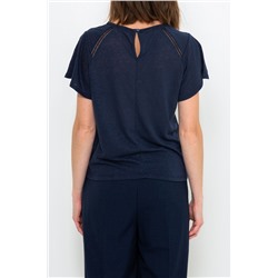 Camiseta de lino Azul marino