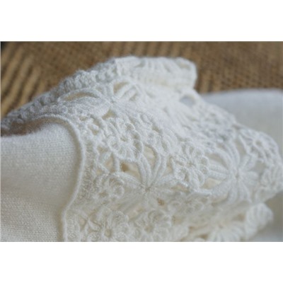 Женский кашемировые свитер с кружевными манжетами MaxMar*a ОРИГИНАЛ!