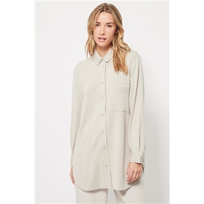 Camisa larga Crudo