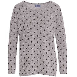 Damen Langarmshirt mit Punkte-Allover
