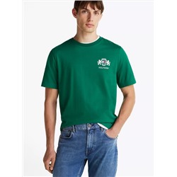 Embroidered Flag Crest T-Shirt