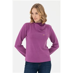 Kadın Violet Dik Yaka Sweatshirt