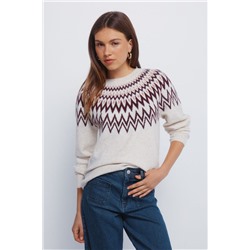 Jersey jacquard cenefas