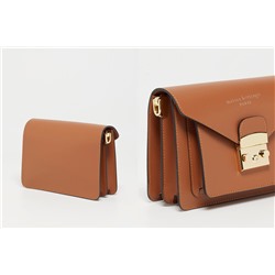 Bandolera de piel Vic Camel