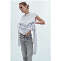 KNOTTED PLUSH SWEATSHIRT