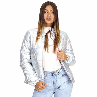 BRAVE SOUL Hologram Damen Steppjacke LJK-HOLOGRAM