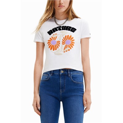 Camiseta "Save Nature" flores