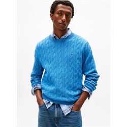 Cable Knit Crewneck Sweater