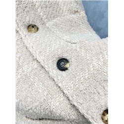 Женский твидовый пиджак с воротником-стойкой   Lor*o Pian*a