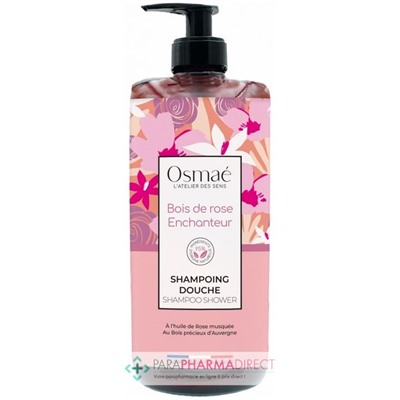 Osmaé Bois de Rose Enchanteur - Shampoing Douche 1 Litre