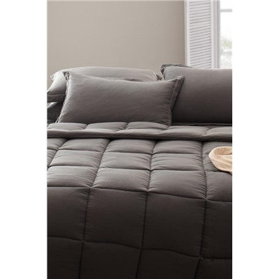 Mona Tek Kişilik Comforter Set - Antrasit