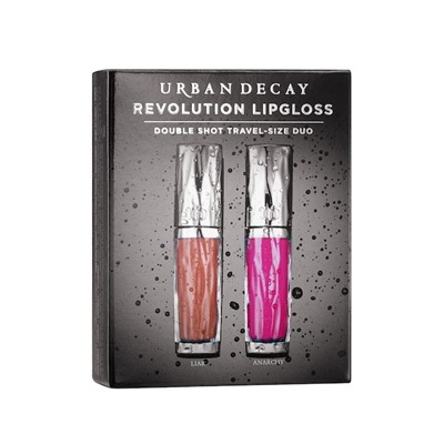 Urban Decay Revolution Lipgloss Double Shot Travel-Size Duo - Liar/Anarchy(bright fuchsia)