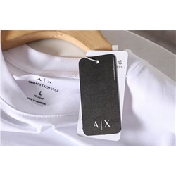 Классическая мужская футболка с объёмной выбивкой логотипа EMPORIO ARMAN*I