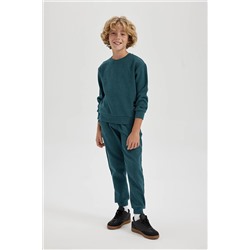 Defacto Erkek Çocuk Bisiklet Yaka Sweatshirt Eşofman Altı 2'li Takım B1700A823WN