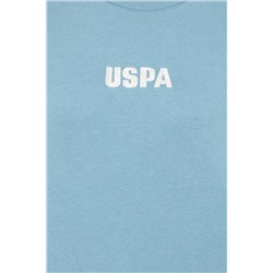 Kadın Mavi Bisiklet Yaka Basic Sweatshirt