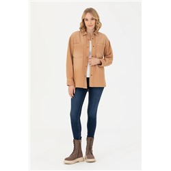Kadın Camel Jean Gömlek