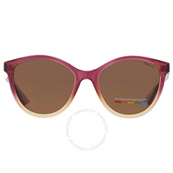 Polaroid  Polarized Bronze Cat Eye Ladies Sunglasses Item No. PLD 4133/S/X 0S2N/SP 55
