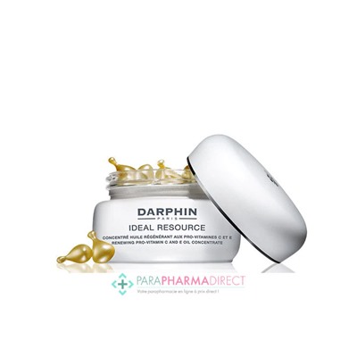 Darphin Ideal Resource Concentré Huile Régénérant Aux Pro-vitamines C et E 60 capsules biodégradables