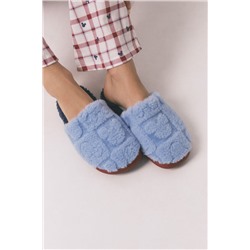 Zapatillas casa ducha Mickey azul estampado