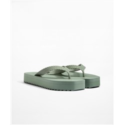 Braided platform beach sandals