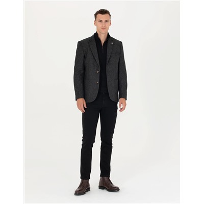 Antrasit Slim Fit Ceket